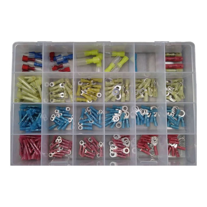 Heat Shrink Connector Kit 249 Pieces Plastic Drawer