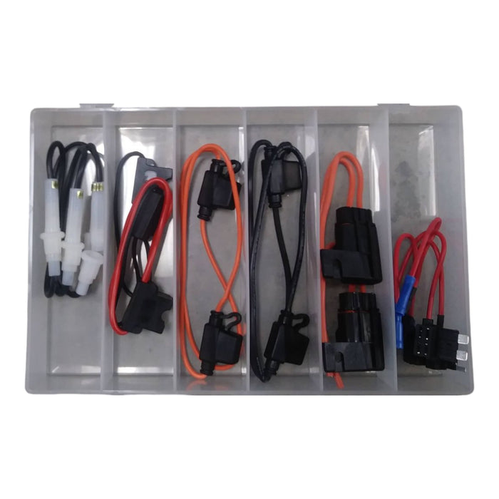 Fuse Holder Kit - 18 Pc For In-Line, ATC, Mini, & Add-A-Circuit. Plastic Drawer