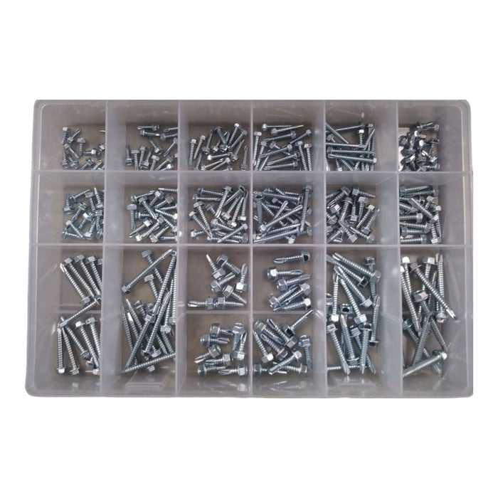 TEK Screw Assortment - 270 pc. (Sizes #8, #10, #12, & #14)