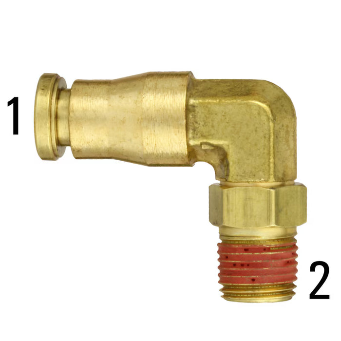 2469-6-6 3/8 x 3/8 NPT PTC DOT Elbow