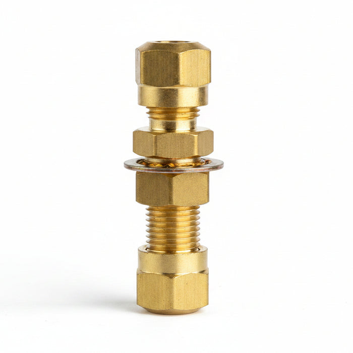 1474-4 1/4 Bulkhead Union for DOT Nylon Tubing