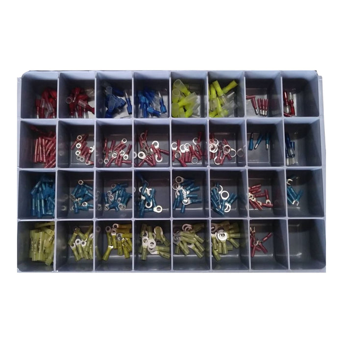 Heat Shrink Connector Kit 249 Pieces Metal Drawer