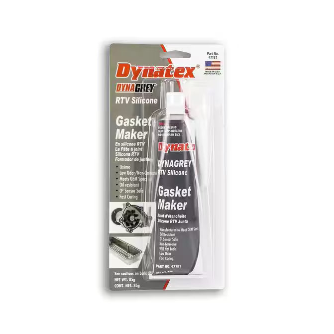 Dynatex Dynagrey Rtv Gasket Maker - 3 oz tube
