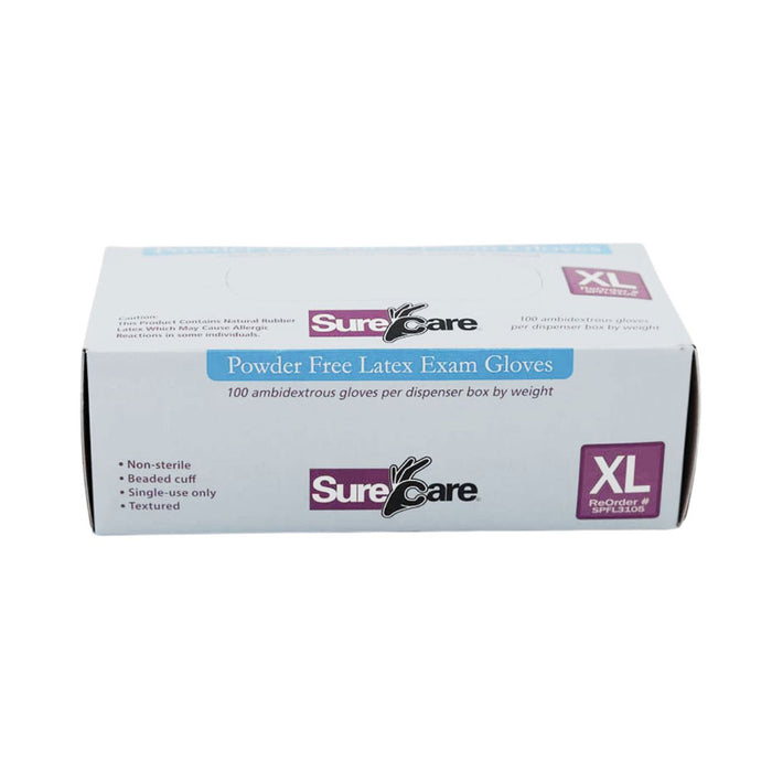 Sure Care Disposable Latex Powder-Free Gloves