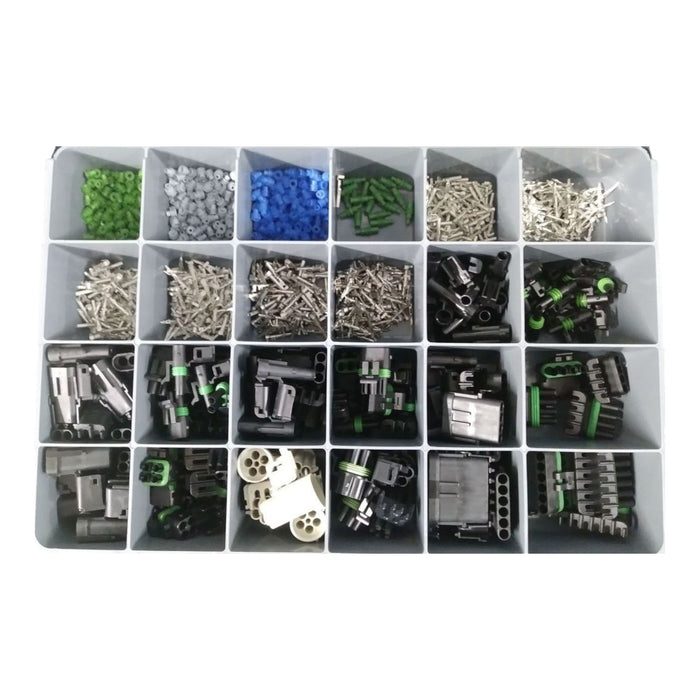 GM Weatherpack 1320 Pc Towers, Shrouds, Seals & Female Terminals Metal Drawer-27