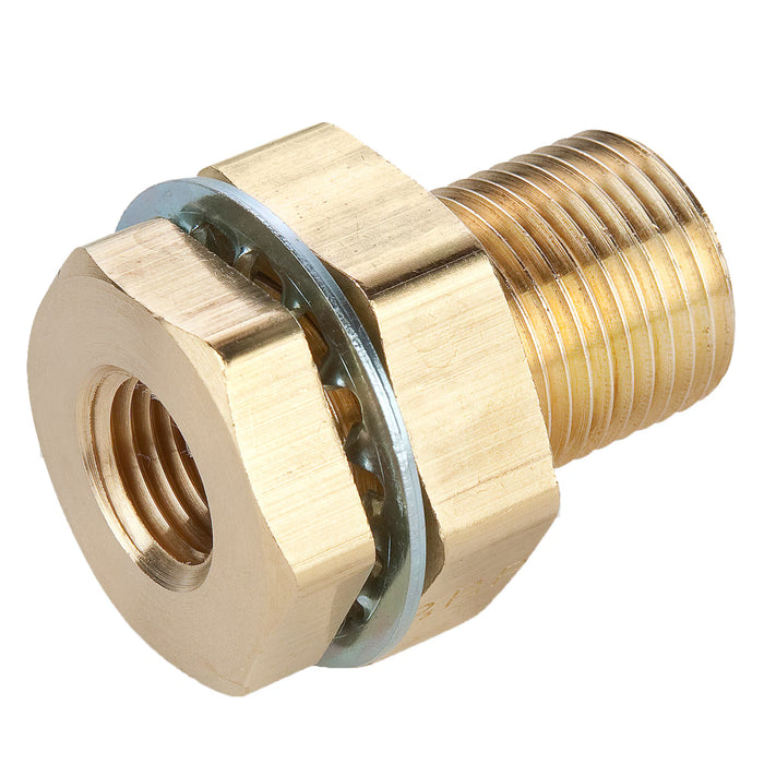 207-4 1/4 Brass Bulkhead Coupling