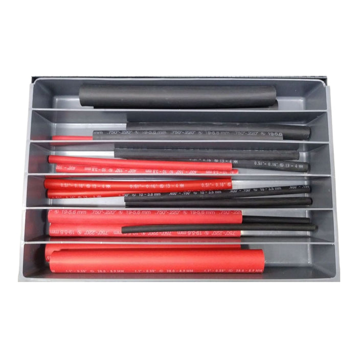 Heavy Duty Shrink Tubing - 20pc - (Sizes 12-4ga, 18-14Ga, 14-6Ga, 8-1ga, & 2-4/0ga Metal Drawer