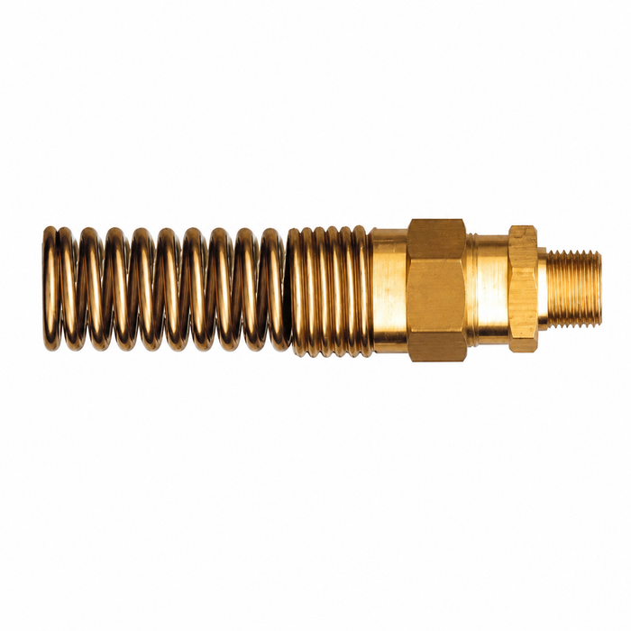 015536 3/8 x 1/4 Air Brake Hose End Connector with Spring Guard